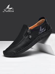 Men's Minimalist Casual Plain Slip on Loafers, Fashionable Low Top Sneakers for Daily Wear, Lightweight Breathable Comfortable Shoes for Men, Boy