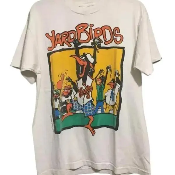 Vintage 90s Orioles Yard Birds Menswear Cotton T-Shirt