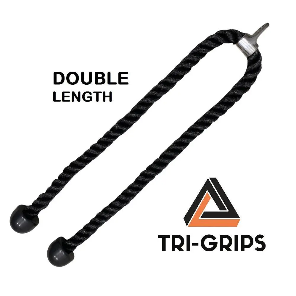 Tri-Grips Double Length ROPES | Tricep 1.4m LONG ROPES