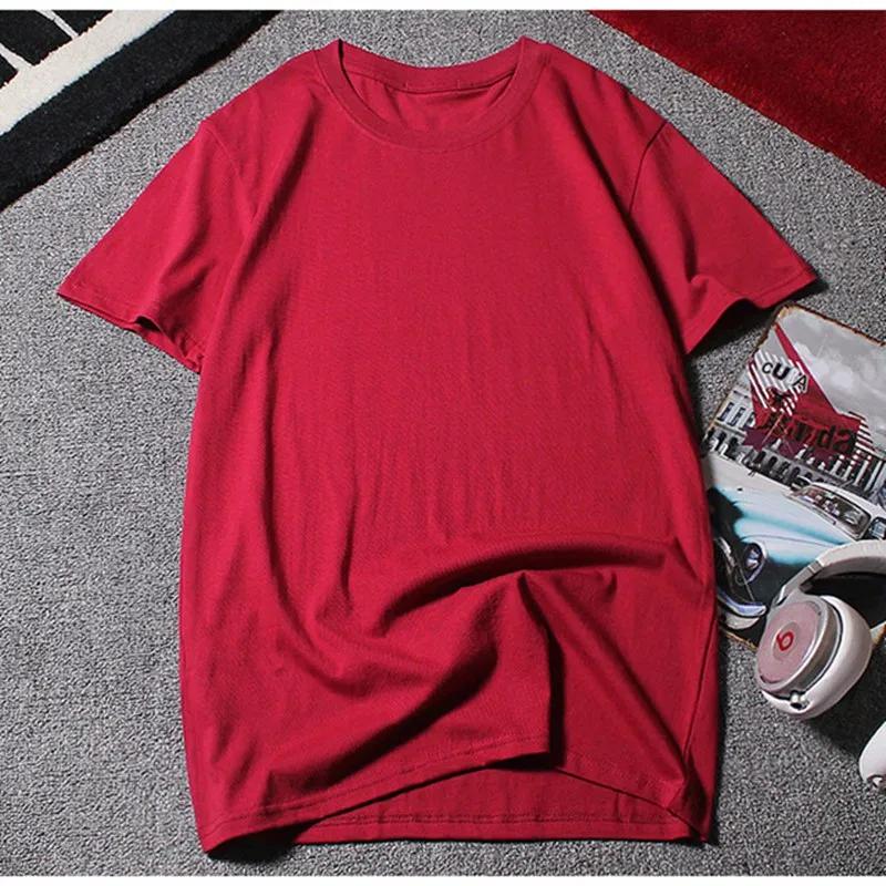 Summer Men's Short-sleeved 10XL 9XL 12XL Round Neck Half-sleeved Clothes Large Size T-shirt Cotton Solid Color Tops Oversized 6