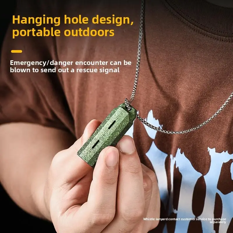 Portable Outdoor Basketball Referee Whistle - Ice Crystal New Pendant - Coach Double Tube Whistle - Titanium Whistle 1