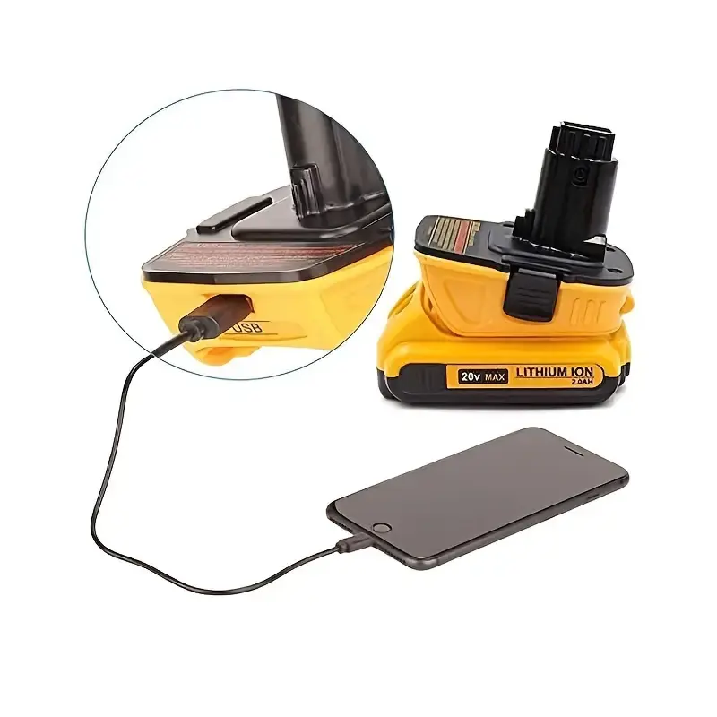 DCA1820 For Dewalt 20V Battery Adapter for Dewalt 18V Tools Compatible with 20V MAX XR Lithium Battery DCB200 DCB201 DCB203 DCB203BT DCB204 DCB205 DCB206 4