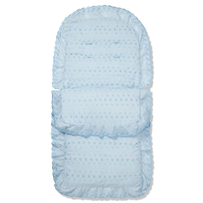 Broderie Anglaise Footmuff / Cosy Toes Compatible with Silver Cross 6