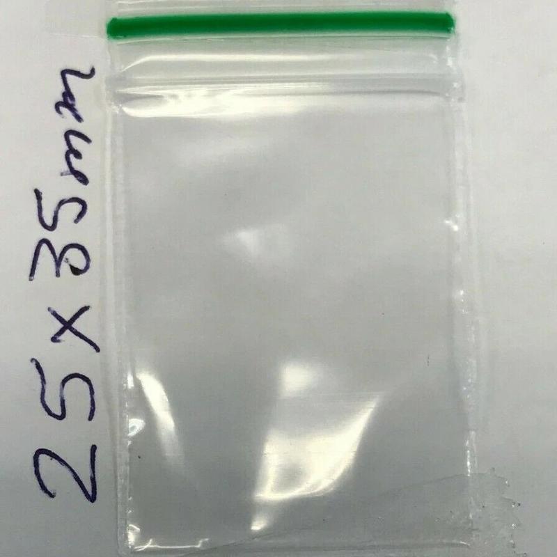 Zipper Branded 25mm x 35mm Clear Ziplock Bags Baggies - Box of 1000 3