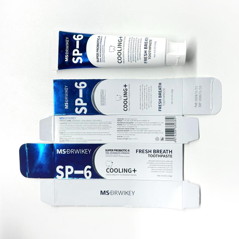 MSDRWIKEY 3-Pack Toothpaste Combo | 7Pro Fresh Formula | Fluoride-Free Enamel Repair & Sensitive Teeth Care | Fresh Mint 7
