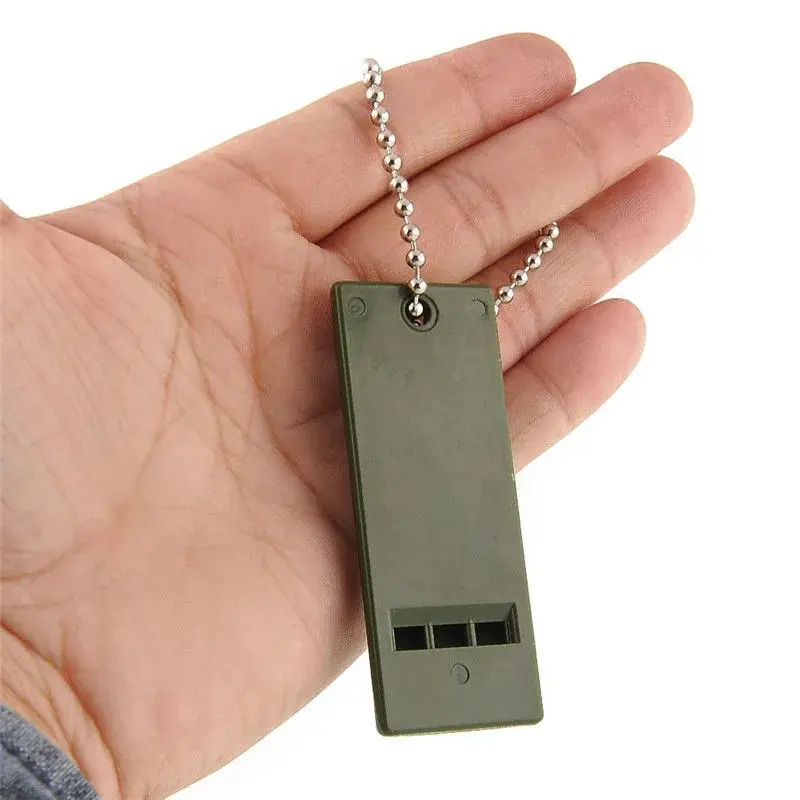 [High-Decibel Whistle] Portable High-Decibel 3-Frequency Survival Whistle | Durable PE Material for Camping & Hiking Emergencies, Camping Accessories 2