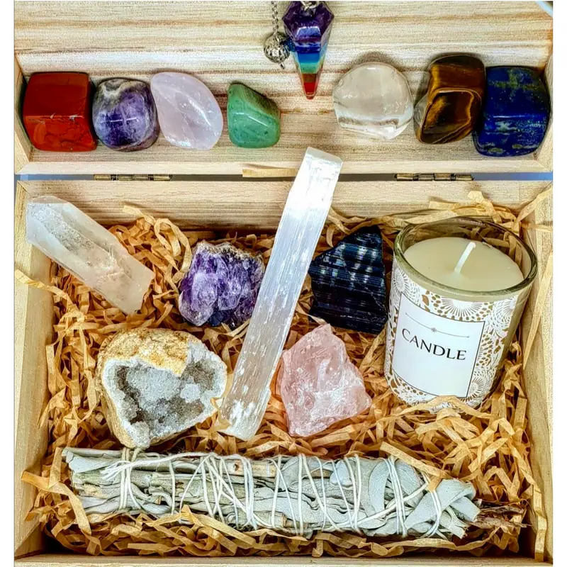 CRYSTAL HEALING CHAKRA GIFT BOX 1