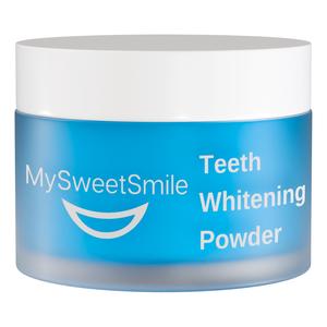 MySweetSmile Dentist-Approved Teeth Whitening Powder - IndyBest Award-Winner - Enamel-Safe & Sensitivity-Free - Cool Mint Flavour - Removes Years of Stains - 6 Month Teeth Whitener Supply