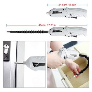 3.6V Cordless Electric Screwdriver, Rechargeable Electric Screwdriver with Screwdriver Head, Multifunctional Tool for Home Repair