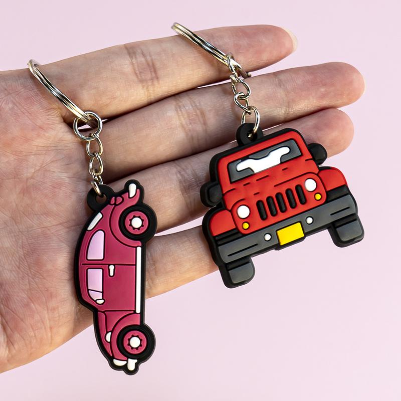 Product Introduction of New PVC Car Keychain Pendant Advertising Gift Accessories 3