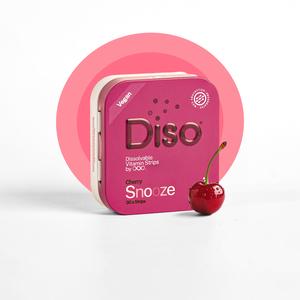 Diso Snooze Dissolvable Sleep Aid | Cherry Flavoured | Fast Melt Dissolvable Vitamins for Rest & Relaxation