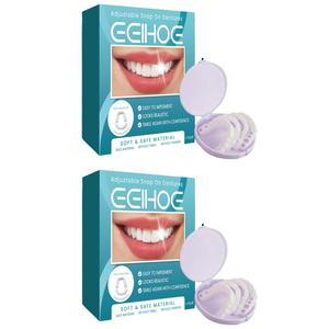 Adjustable Snap-on Denture, 2 Boxes Temporary Denture, Dental Care Kit for Men & Women, Oral Care Product for Daily Use