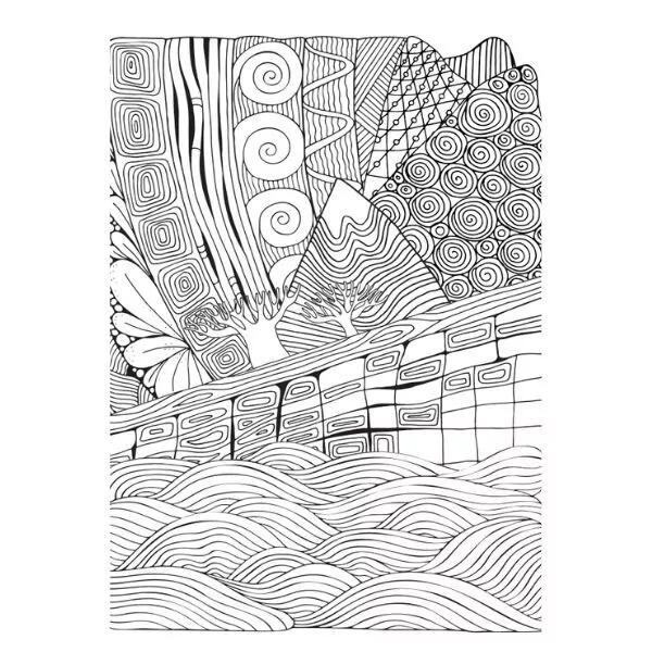 Pack of 2 A4 Colouring & WordSearch Puzzle Books for Adults / Older Children Mind Relaxing 7