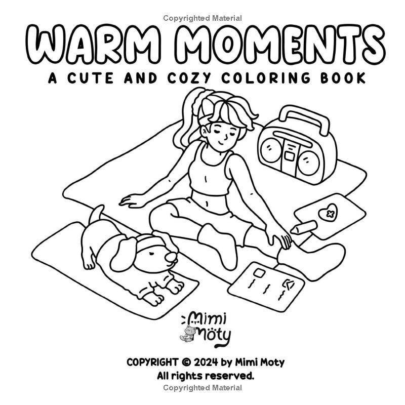Warm Moments: Coloring Book for Adults and Teens Featuring Cozy Daily Scenes of Girls, Friends, and Family for Relaxation and Stress Relief 4