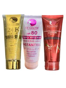 SY Glow Body Lotions with Sun Protection Brightening Cream Spf