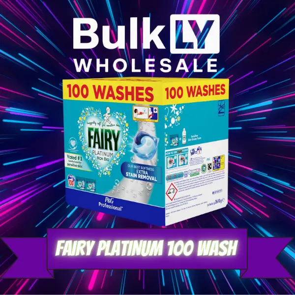Fairy Platinum Pods 100 Washes Non Bio Pods With Extra Stain Removal Household 0