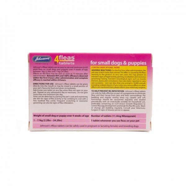 Johnsons 4fleas Tablets for Puppies & Small Dogs, up to 11kg - 6 Tablets 1
