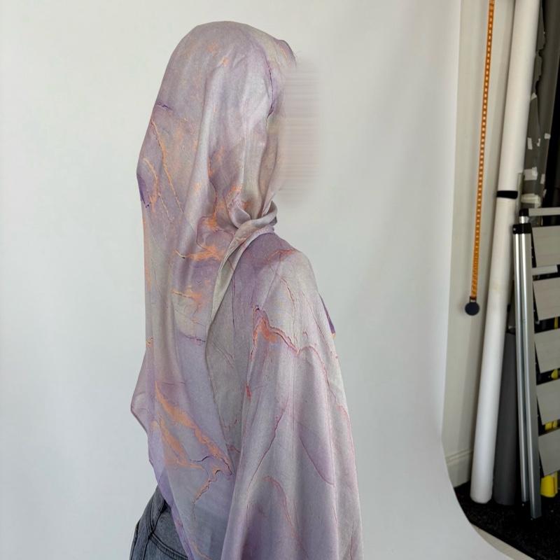 Lavender Veil 100% Modal Hijab Double hijab 1