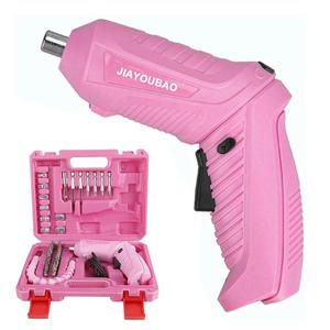 JJCJ Electric Screwdriver, Cordless Rechargeable Electric Rotatable Screwdriver with Case, LED Light Screwdriver for Home Office DIY