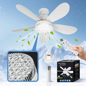 Ceiling Fan Light with Remote Control, 30W/40W E27 Screw Type 3 Speed Adjustable Ceiling Fanlights, Modern LED Ceiling Fan Light for Bedroom Living Room Kitchen, LED Lights, Lamp, Lighting
