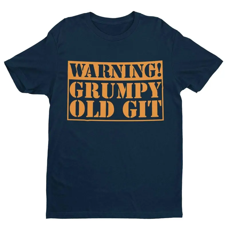 Warning Grumpy Old Git Funny T Shirt tshirt top Old Man Dad Grandad Gift Idea 2