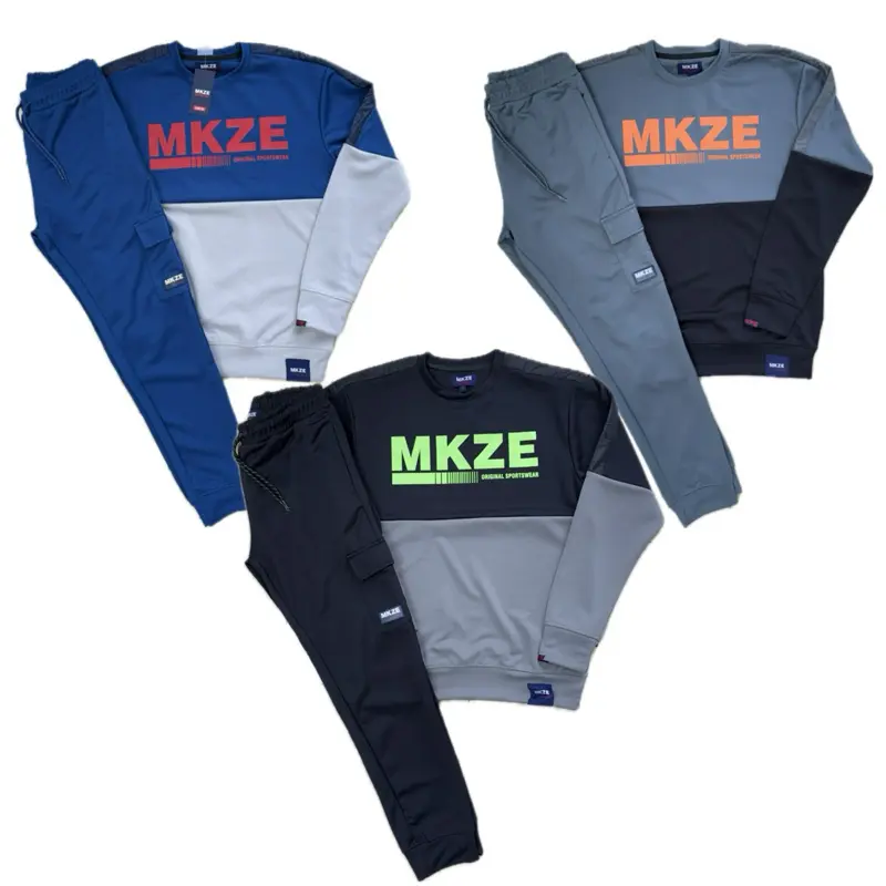 MKZE ORIGINAL SPORTSWEAR CREWNECK CONTRAST POLYESTER TRACKSUIT 0