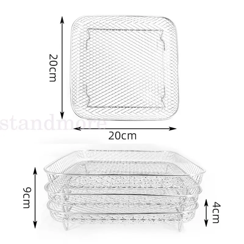 Air Fryer Dehydrator Racks Tray Accessories Stainless Steel Air Fryer Basket 5