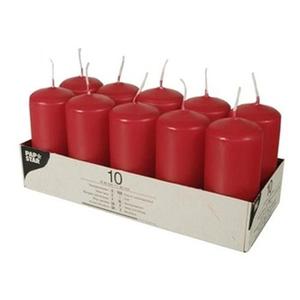Pillar Candles 90 x 40mm Pack of 10 Pink 17913 (Parcel Rate)