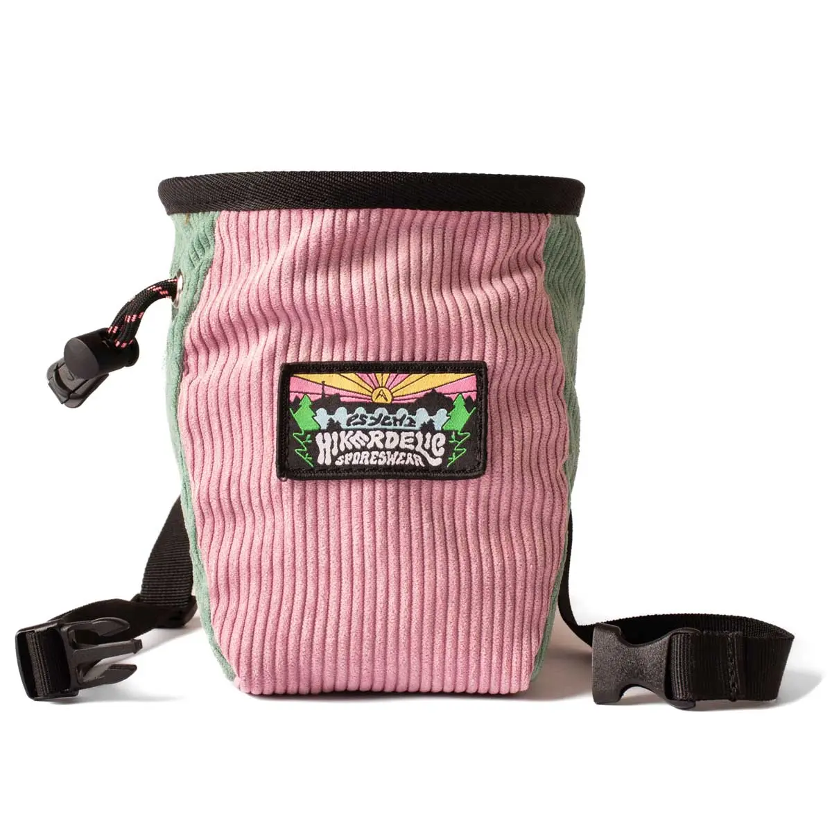 Psychi X Hikerdelic Chalk Bag - Pink & Green