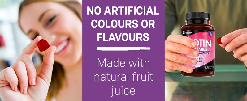 Product Introduction of Beauty Hair Skin & Nails Gummies for Hair Growth & Skin Health Biotin 10,000µg- Vegan Chewable Beauty Vitamins Hair Vitamins for Women & Men - GMO Free, No Artificial Colours or Flavours, 60 Gummys 3