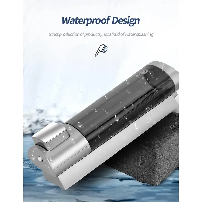 Single 200ML Soap Dispenser Bathroom Wall Mounted Shower Gel Shampoo and Conditioner Dispenser Kitchen Dish Detergent Container Hand Body Wash Liquid Soap Dispenser for Home Hotel Restaurant Plastic Smooth 5