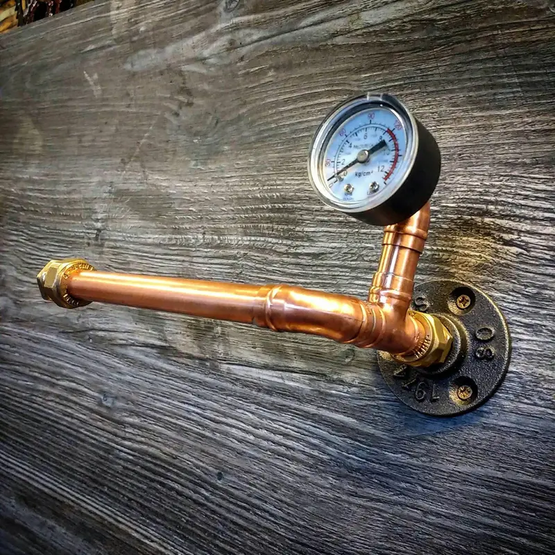 Steampunk Pipe Toilet Paper holder- Copper 1