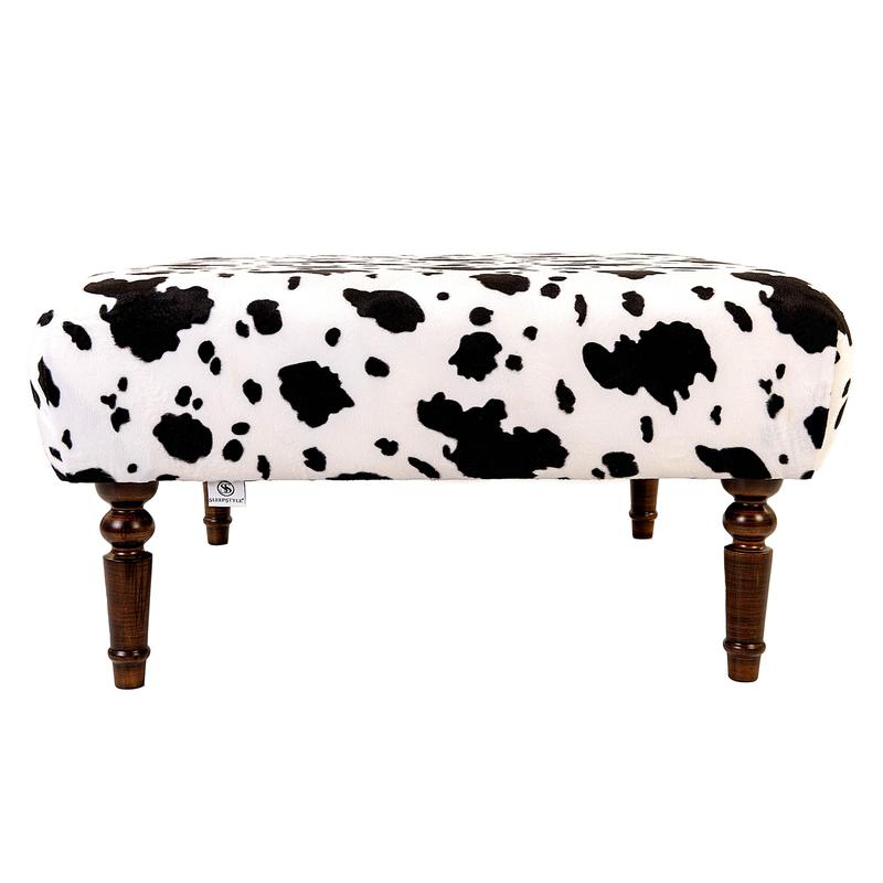 Large Daisy Upholstered Footstool 4