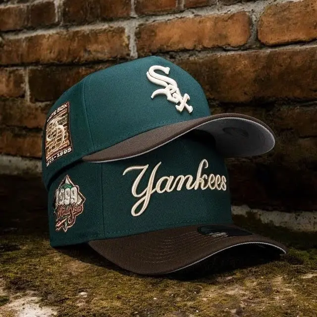 New Era NY Hat – Classic Navy 9FORTY Adjustable Cap, Retro Logo Style 3