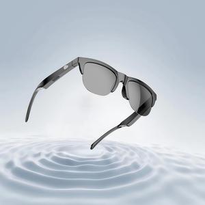 Smart Glasses, Wireless Smart Glasses, Creative Sports Smart Glasses, Compatible with Bluetooth-compatible Devices, Perfect Daily Holiday Gift, Traveling Gadgets, Digital, Cyber, Titanium, Electronic Gadgets, Wearable, Multifunctional Smart Glasses