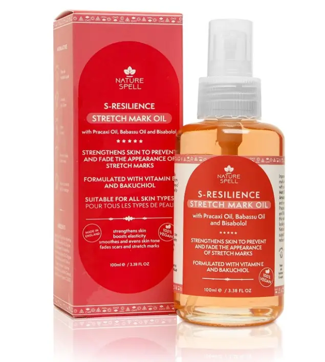 Stretch Mark Oil 100ml – Body Oil – Improve the Appearance of Stretch Marks, Scars and Uneven Skin Tone – Free from Mineral Oil - 100% Vegan – Made in the UK