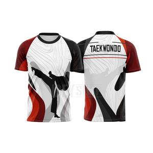 Taekwondo Jersey Shirt New Short Sleeve Jersey Sportswear T-Shirt 3D Print Free Custom Names and Numbers