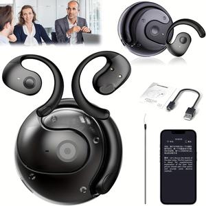 Wireless Translation Headphones With AI Voice Translation, No Latency Music, Real-Time Speech Translation, 156 Language Support, Type-C Charging, Includes Free Lanyard - Ideal For Multilingual Communication, Music Listening|Durable Charging Case