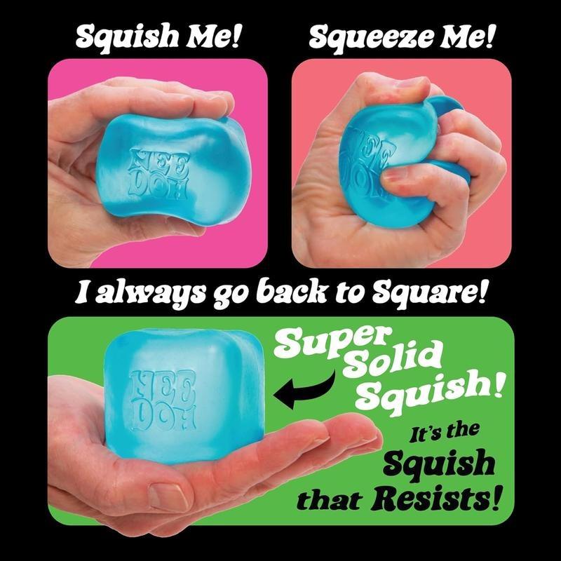 Nice Cube Nee Doh Stress Ball - Sensory Toys,  Sensory Balls, Non-Toxic Dough Material，Needoh Fidget Toys, Anxiety & Stress Relief, fidgets  school antistress  toys 4