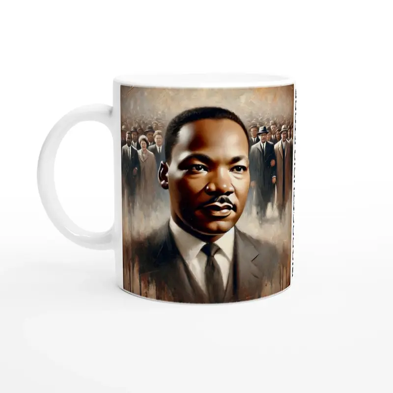 Ceramic Mug Featuring Artwork of Martin Luther King Jr. and famous quote #2 – 11oz Glossy Design 0