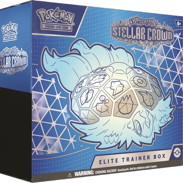 Pokémon Trading Card Game Stellar Crown Elite Trainer Box - 100% Authentic Scarlet & Violet Series Collectible Card Game 0