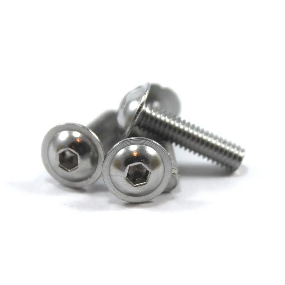 Stainless Steel Button Flanged Head Bolts Allen Key Socket m5 m6
