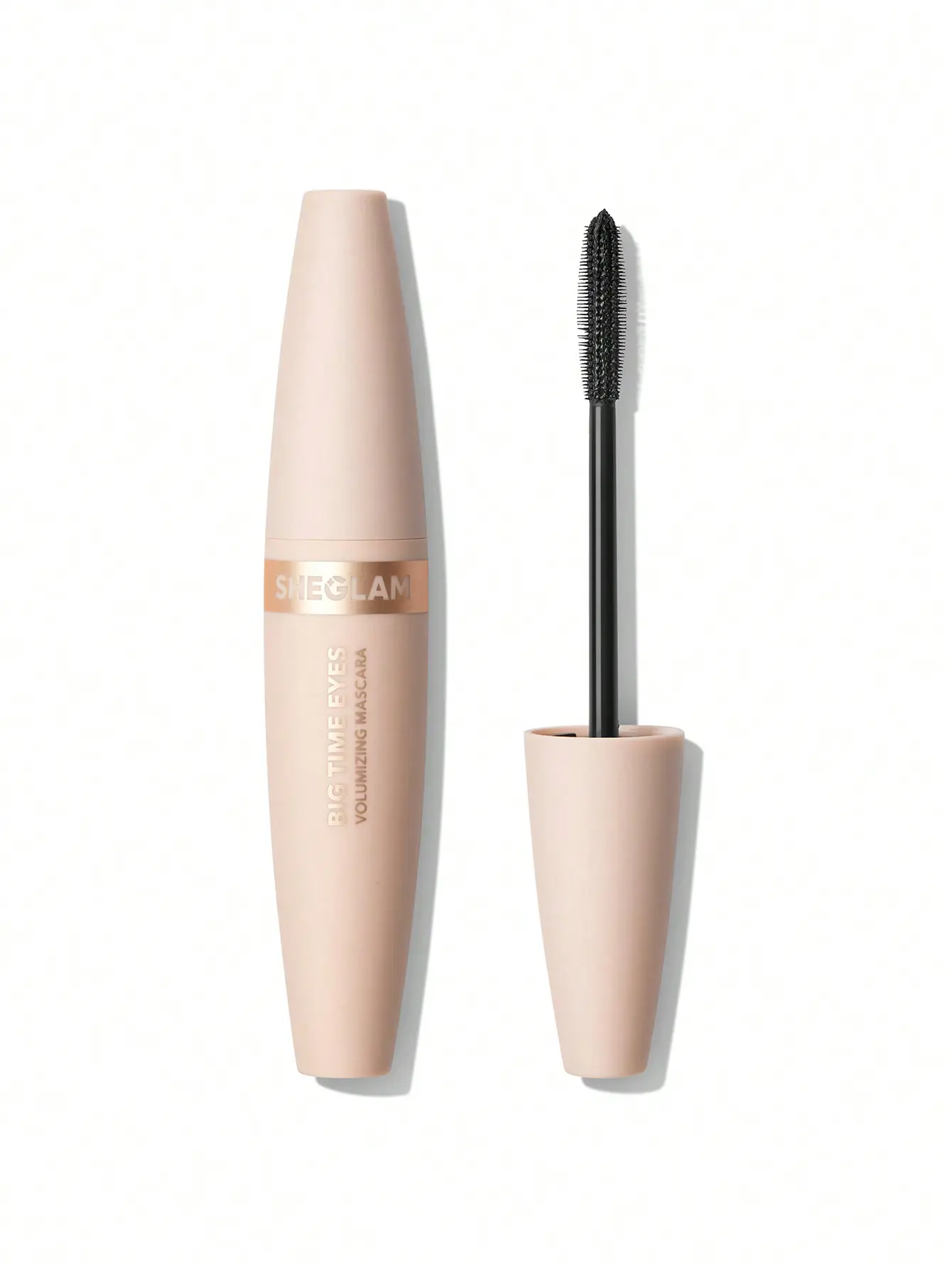 SHEGLAM Big Time Eyes Volumizing Mascara – Smudge-Proof, Quick-Dry Thickening Lash Lift Mascara for Big Eye Look, Long-Wearing & Easy to Remove