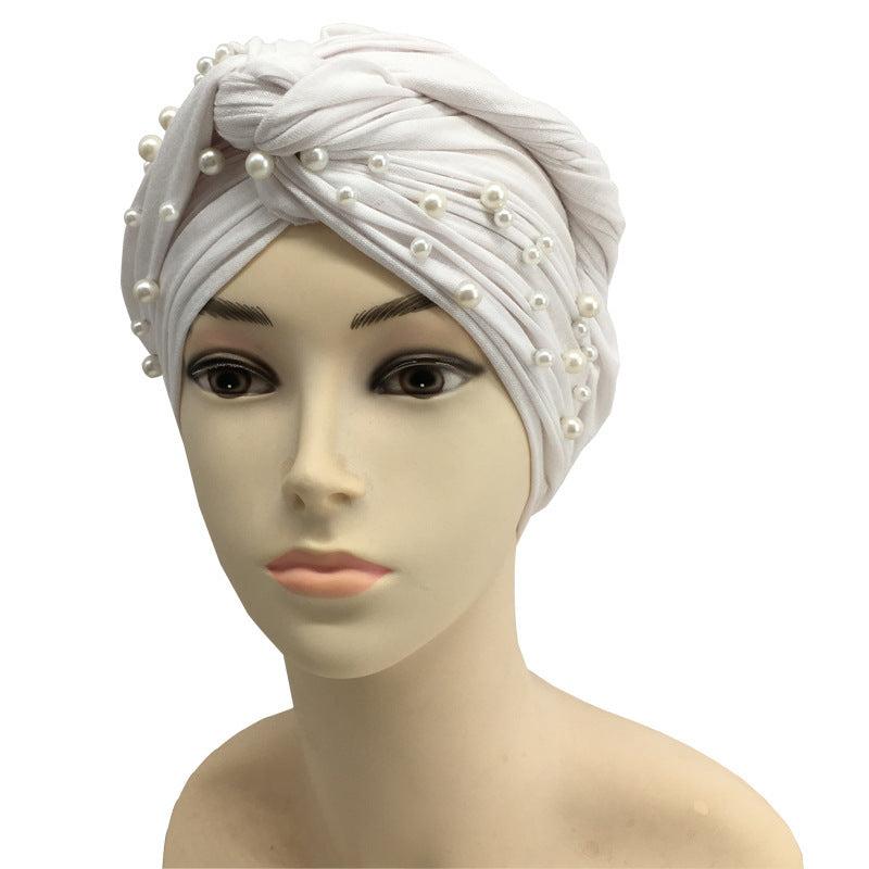 Women's Cotton Jersey Turban Hat, Embellished Turban Hijab, Muslim Women's Turban 3