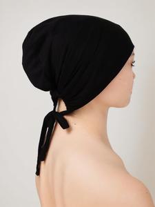 Summer 2024 Drawstring Design Instant Hijab for Women, Minimalist Matching Soft Comfortable Headscarf, Casual Matching Plain Women Accessories for Daily Use， Modesty Clothing