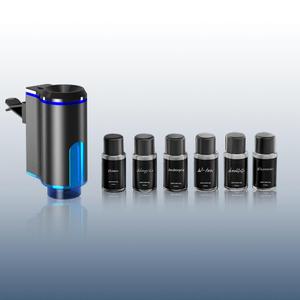 Portable Car Air Freshener, Rechargeable Car Aroma Diffuser with 6 Fragrances, Adjustable Concentration Fragrance for Car, Car Electrical Appliances, Car Smell Products