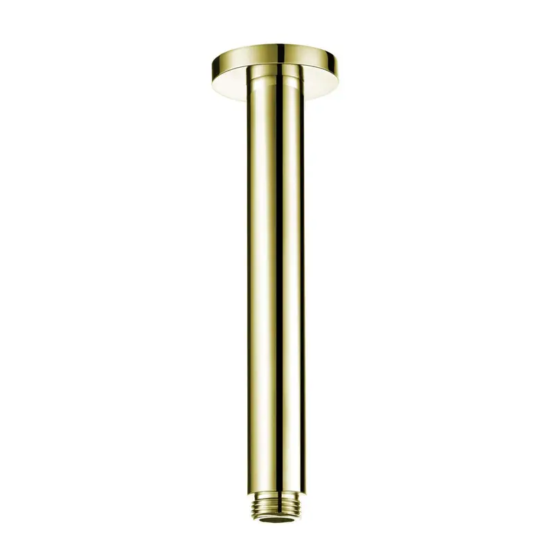 Round ceiling mounted shower arm 180mm - gold 0