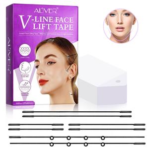 V Line Face Lift Tape, 60pcs/set Breathable Face Lift Tape & Elastic Bands, Skin Care Tool for Women