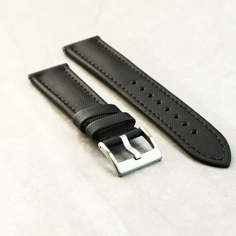 AeroSail Sail Cloth Watch Strap In Black 3