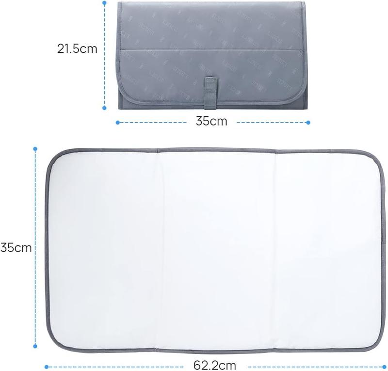 Foldable Travel Changing Mat Portable Baby Change Mat, Grey 4